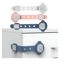 Bembika Child Safety Lock For Fridge, Drawers, Cupboard, Cabinet, Window Safety Monkey Design Multi Color - 3 Pcs-image-57