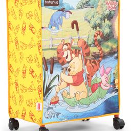 Babyhug Disney Laundry Bag With Wheels Winnie the Pooh Theme - Orange-image-68