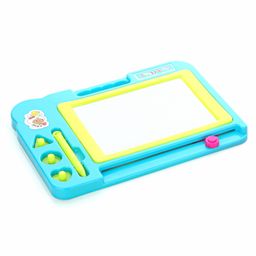 Chanak Magnetic Slate, Magnetic Drawing Board for Learning Writing and Drawing, Magnetic Pen and Stamps, Magnetic Slate Easy to Use and Clean, Magnetic Board for Kids Above 3, BIS Approved (Sky Blue)-27