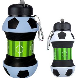 Bunie Football Shaped Expandable Silicone Sipper Bottle  Blue-picture-26