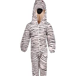RAJ FANCY DRESSES Full Sleeves  Zebra Animal Theme Costume Dress - Black & White-image-5