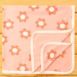 Ben Benny Interlock Knit Floral Printed Towel L 78 x B 77 cm - Peach-picture-9