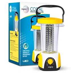 Wipro Yellow Acrylic Industrial Cylindrical Shaped Table Lamp-22