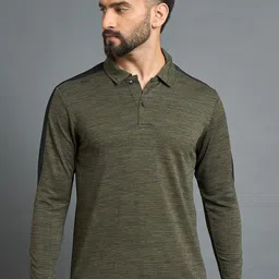 DIDA Men Dri-Fit Solid Polo Collar T-shirt-image-7
