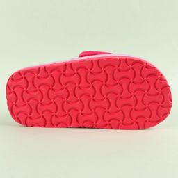 Babyoye Velcro Closure Flip Flops with Backstrap Chevron Print - Pink image 4