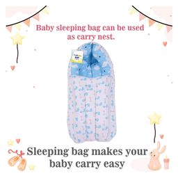 Toddylon Baby Bedding Combo Mattress with Net Sleeping Bag 4 Pcs Gaddi Set - Blue image 5