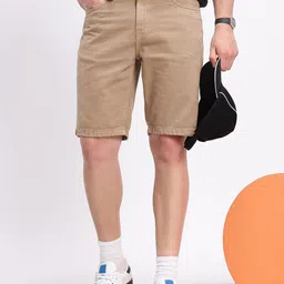 Aeropostale Men Pure Cotton Denim Shorts-image-97