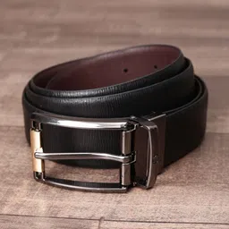 Louis Philippe Men Textured Leather Reversible Formal Belt-image-51