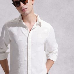 WROGN Textured Casual Shirt-image-64