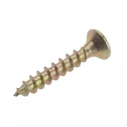 RS PRO Pozidriv Countersunk Steel Wood Screw Yellow Passivated, Zinc Plated, 4mm Thread, 25mm Length (Pack of 100)-image-63