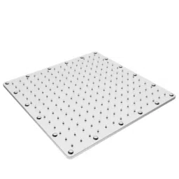 RN Aston 300x300 mm Square Stainless Steel Silver Wall Mount Overhead Sandwich Shower Without Arm, RN60010300-12