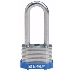 BRADY Key Retaining Steel Padlock with 6 Keys Steel Blue, 39N330 (Set of 6 Pcs)-image-125