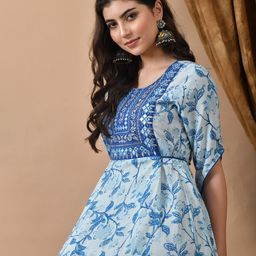ftDiva Printed Maxi Ethnic Dress-picture-32