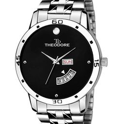 THEODORE Men Embellished Dial & Bracelet Style Straps Analogue Watch TD16198-48