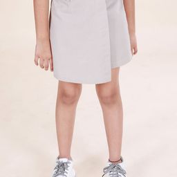 KiddoPanti Girls Pure Cotton Overlap Skorts-33