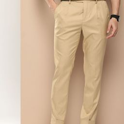 encore by INVICTUS Men Pleated Casual Trousers-image-77