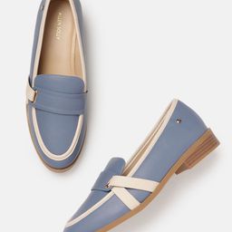 Allen Solly Women Contrast Color Loafers with Comfort Heels-38