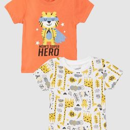 Juniors by Lifestyle Boys Pack of 2 Printed T-shirts-image-97