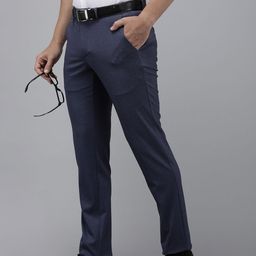 Van Heusen Men Textured Ultra Slim Fit Formal Trousers-picture-8