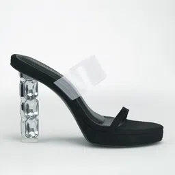 Signature Sole Open Toe Platform Heels image 3