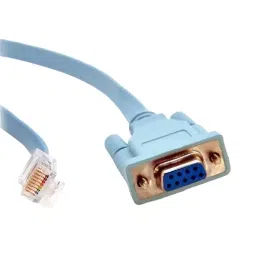 Mak World 9 Pin DB9 Serial RS232 to RJ45 Cat5 Ethernet Console Cable Light Blue, 1 m-39