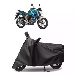 Auto Pearl Polyester Two Wheeler Cover for Yamaha FZ S FIV 2.0  (Grey)-image-61