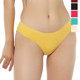 Liigne Pack Of 6 Cotton Mid Rise Basic Briefs VCPC2266-XS-picture-27
