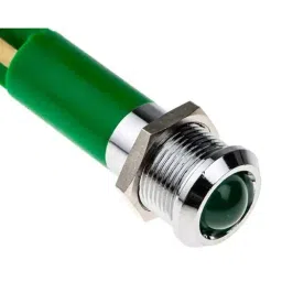 RS PRO Green Panel Mount Indicator, Mounting Hole Size 12 mm, Termination Type Solder Tab, IP Rating IP67, Model No 208481 image 4