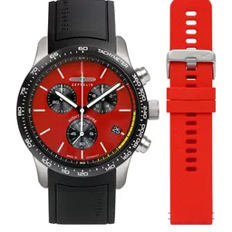 ZEPPELIN Men Textured Dial & Rubber Straps Analogue Watch 72885_KB-56