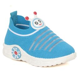 Lil Lollipop Striped Designed Slip On Musical Shoes - Blue-image-85