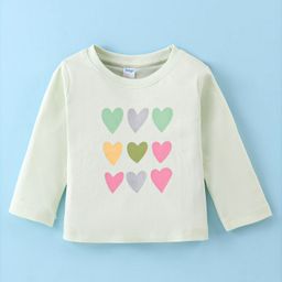 Tango Interlock Knit Full Sleeves T-Shirt Herats Print - Green-picture-12