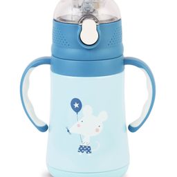 Cello Doodle Stainless Steel Double Walled Vacuum Insulated Flask with Mouse Print Light Blue - 329 ml-image-43