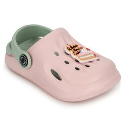 TRUFFLE COLLECTION Perforated Clogs With Pastry Charm - Green & Pink-image-26