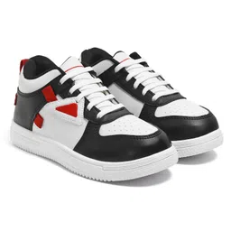 TOMSY CHOICE Colour Blocked With Lace Up Shoes - Red-picture-9
