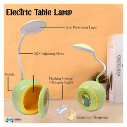 FunBlast Cute Dinosaur Theme Table LED Lamp with Eraser and Sharpener image 2