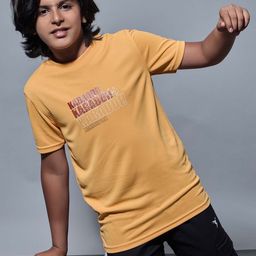 Technosport Boys Typography Printed Antimicrobial Slim Fit T-shirt-picture-5