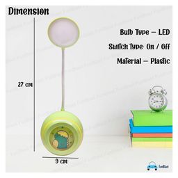 FunBlast Cute Dinosaur Theme Table LED Lamp with Eraser and Sharpener image 3