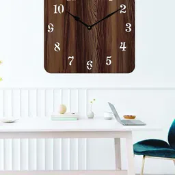 Freny Exim Brown Analogue Wood Wall Clock-23