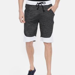 ARISE Men Charcoal Grey Solid Regular Fit Regular Shorts-picture-4