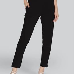 LYRA Women Black Smart Solid Trouser-image-55