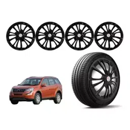Auto Pearl BLK06 Press Type Wheel Cover with Retention Ring For Mahindra XUV 500 (Pack of 4 Pcs)-image-83