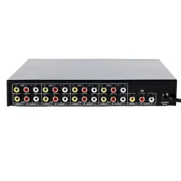 Mak World RCA 1 Input & 8 Output 8 Way Audio Video AMP Splitter Black-8