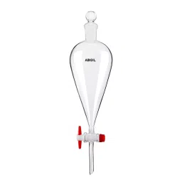 Abgil 5000ml Pear Shape Separating Funnel with Interchangeable Stopper and Ptfe Stopcock ABG1679 image 1