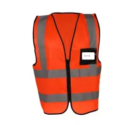 Safe Cure Hi Visibility 120 Gsm Polyester Safety Jacket Orange-19