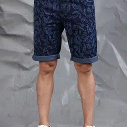 beevee Men Floral Printed Regular Fit Mid-Rise Shorts-picture-12