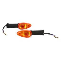 Uno Minda Blinker, Amber Glass, Front Left for Suzuki GIXXER, Set of 2 (RS-135-BLA-ZX-FL)-image-2