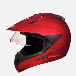 Studds Cherry Red Large (580 mm) Off Road-Full Face Helmet, Motocross With Visor-image-95