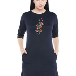 Moda Rapido Print T-shirt Dress-image-45