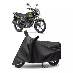 Auto Pearl Polyester Two Wheeler Cover for Yamaha Saluto (Grey)-image-55