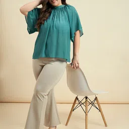DressBerry Curve Flutter Sleeve Top image 4